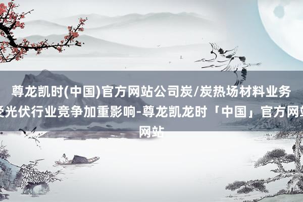 尊龙凯时(中国)官方网站公司炭/炭热场材料业务受光伏行业竞争加重影响-尊龙凯龙时「中国」官方网站